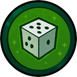 Lucky Roller badge artwork