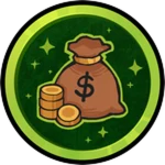 Rich Person badge artwork